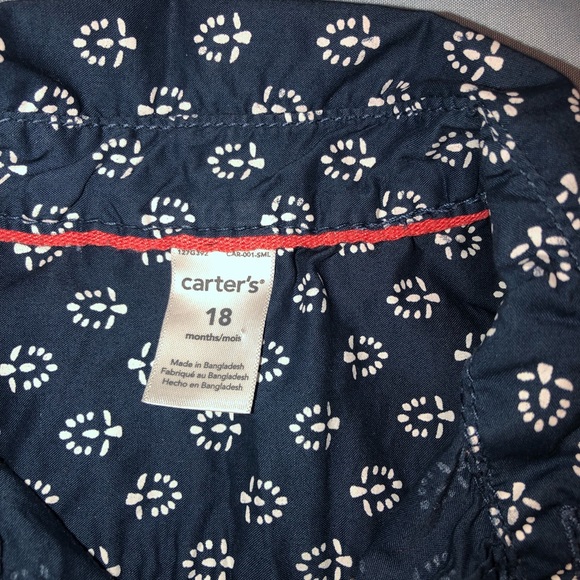 Carter's Baby Boy Short Sleeve Patterned Romper - Picture 3 of 7